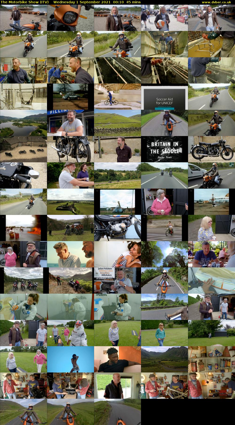 The Motorbike Show (ITV) Wednesday 1 September 2021 00:10 - 00:55