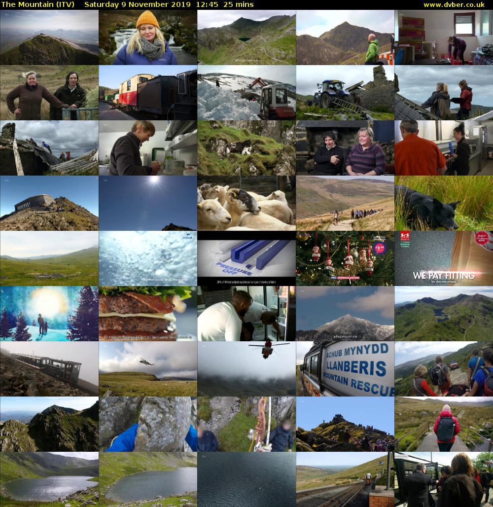 The Mountain (ITV) Saturday 9 November 2019 12:45 - 13:10