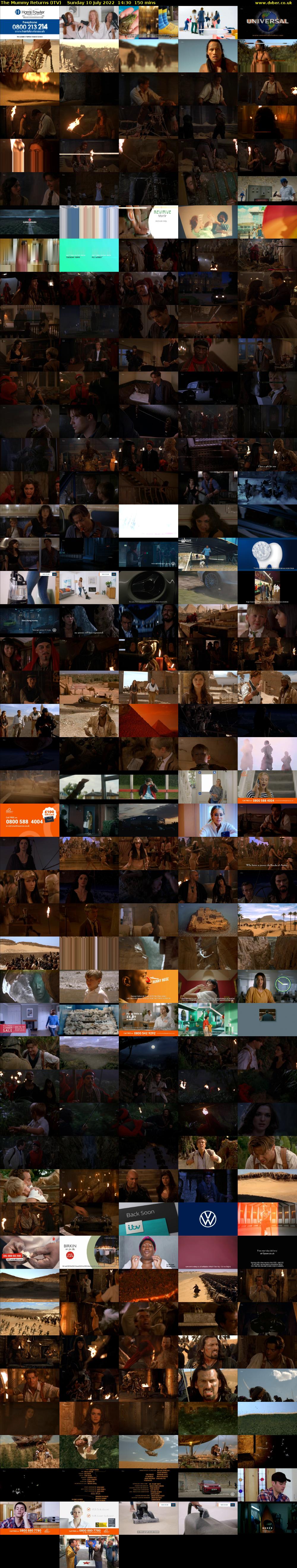 The Mummy Returns (ITV) Sunday 10 July 2022 14:30 - 17:00