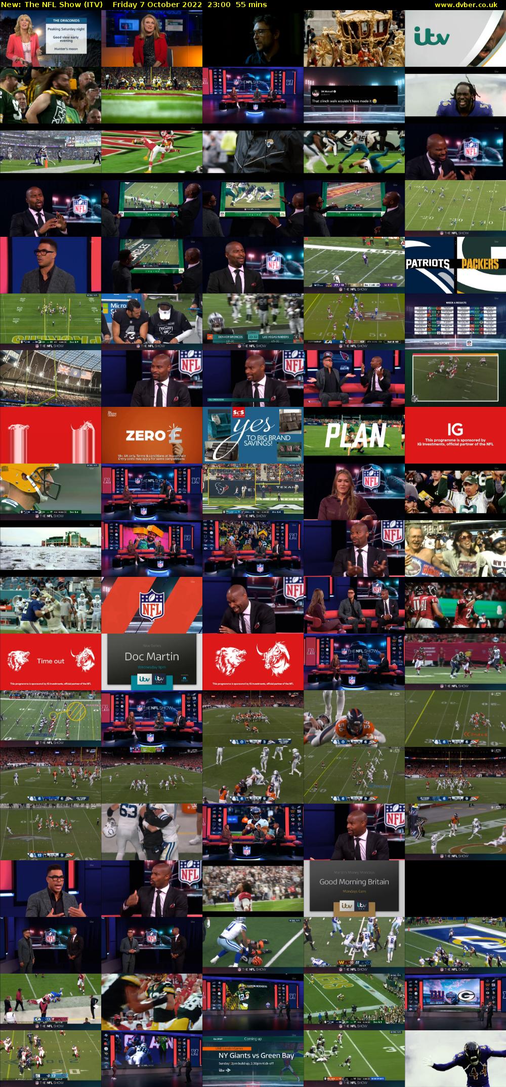 The NFL Show (ITV) Friday 7 October 2022 23:00 - 23:55