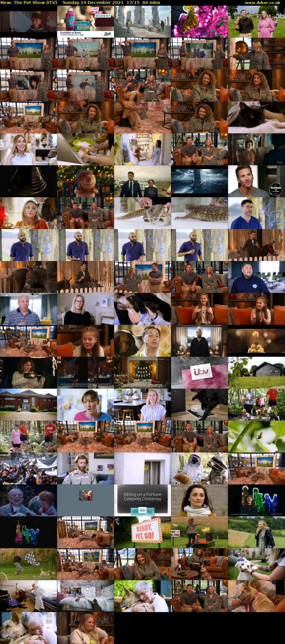 The Pet Show (ITV) Sunday 19 December 2021 17:15 - 18:15