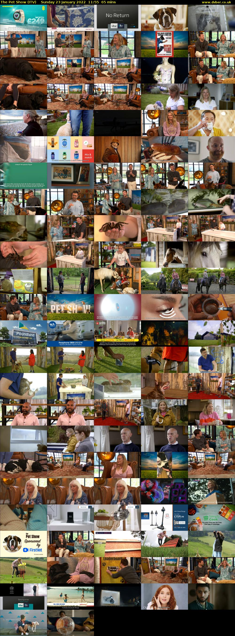 The Pet Show (ITV) Sunday 23 January 2022 11:55 - 13:00