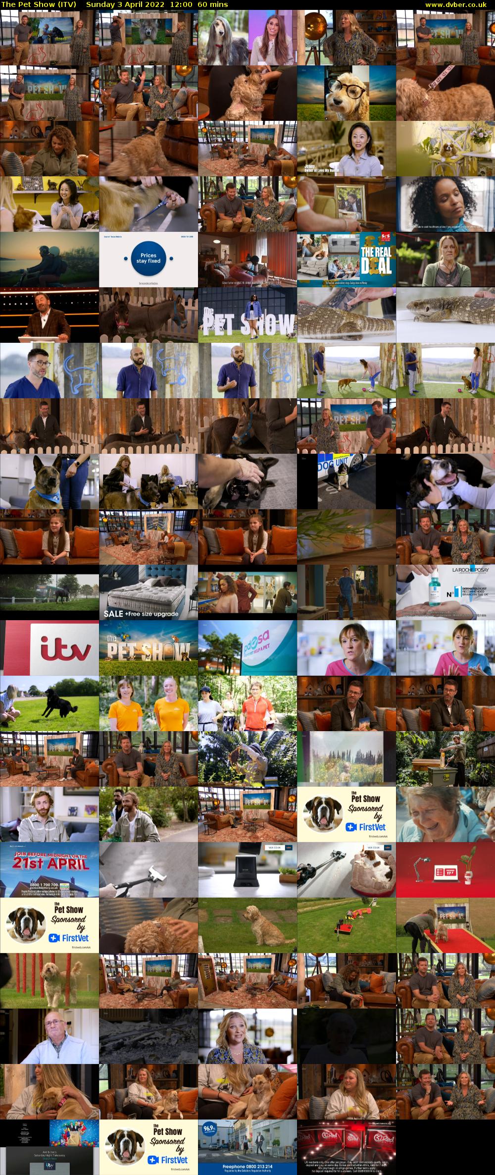 The Pet Show (ITV) Sunday 3 April 2022 12:00 - 13:00