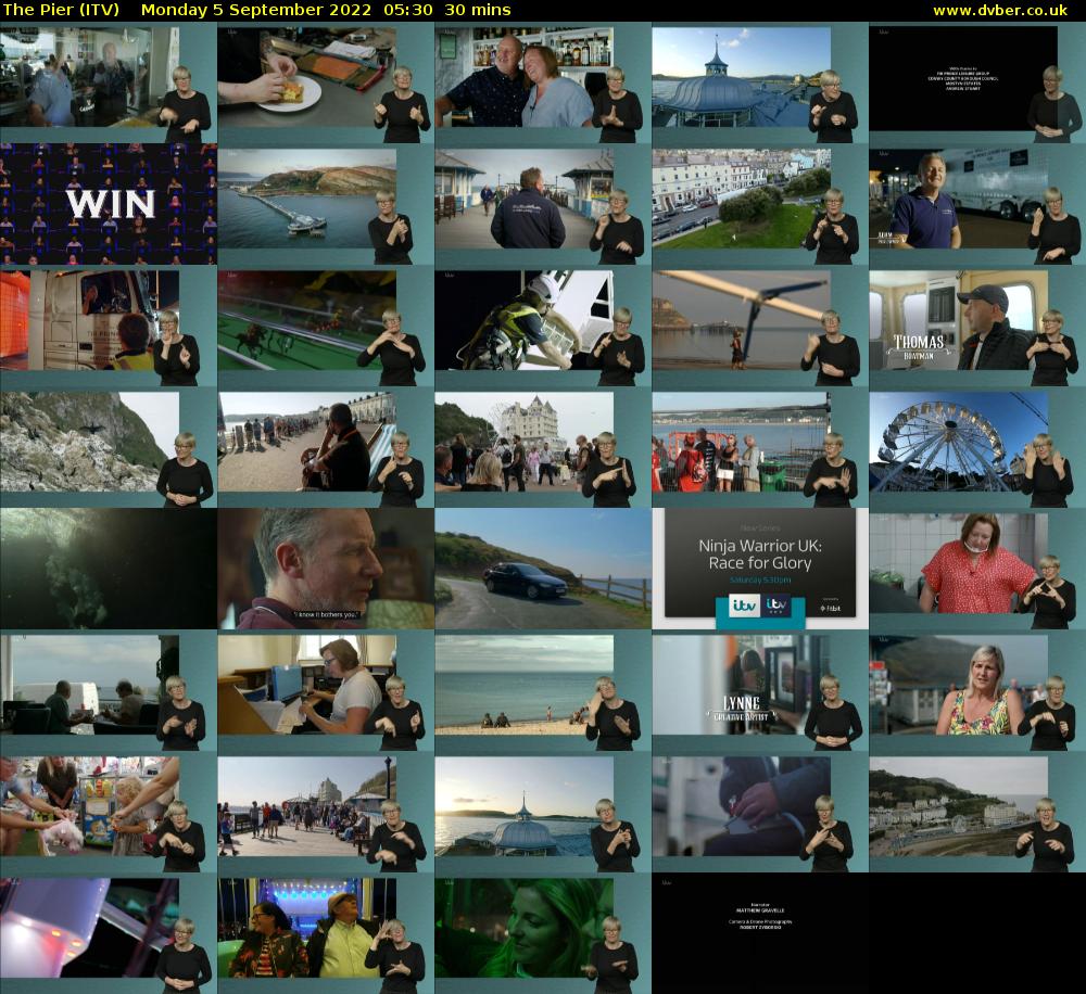 The Pier (ITV) Monday 5 September 2022 05:30 - 06:00