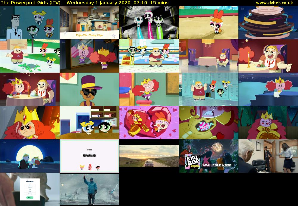 The Powerpuff Girls (ITV) Wednesday 1 January 2020 07:10 - 07:25