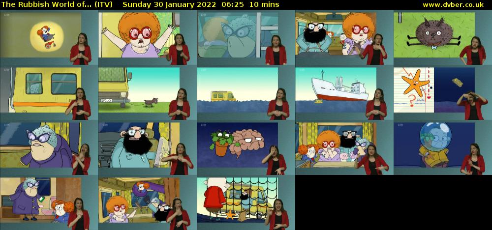 The Rubbish World of... (ITV) Sunday 30 January 2022 06:25 - 06:35