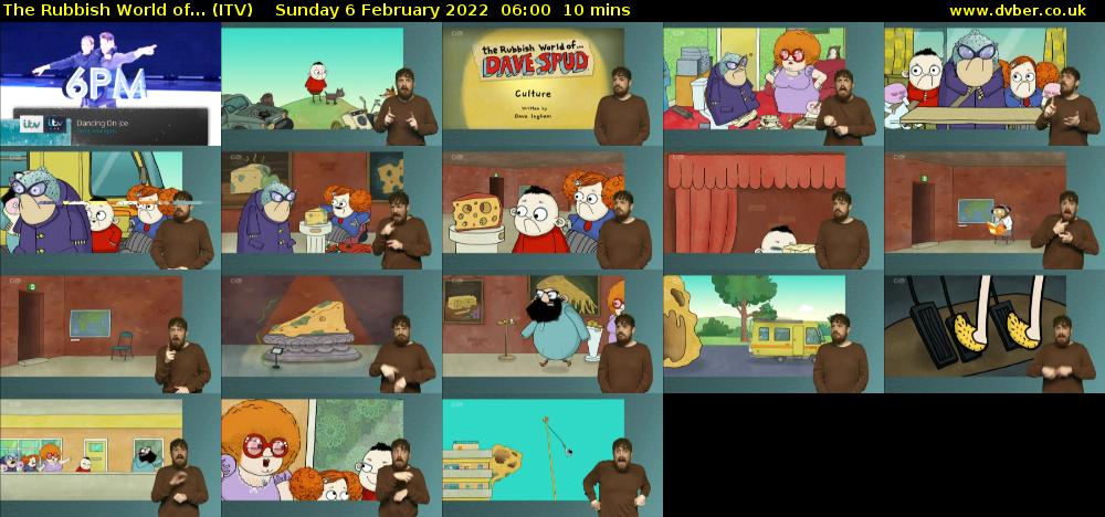 The Rubbish World of... (ITV) Sunday 6 February 2022 06:00 - 06:10
