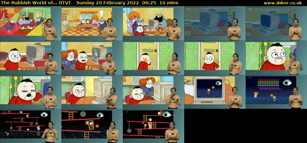 The Rubbish World of... (ITV) Sunday 20 February 2022 06:25 - 06:35
