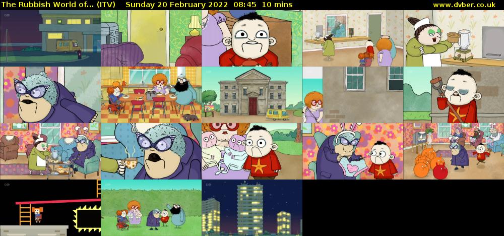 The Rubbish World of... (ITV) Sunday 20 February 2022 08:45 - 08:55