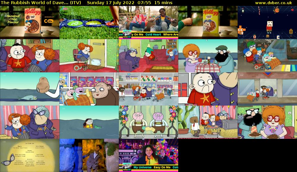 The Rubbish World of Dave... (ITV) Sunday 17 July 2022 07:55 - 08:10