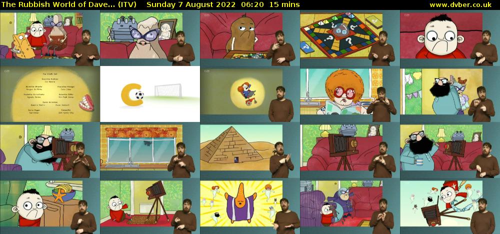 The Rubbish World of Dave... (ITV) Sunday 7 August 2022 06:20 - 06:35