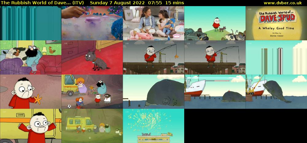 The Rubbish World of Dave... (ITV) Sunday 7 August 2022 07:55 - 08:10