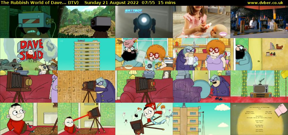 The Rubbish World of Dave... (ITV) Sunday 21 August 2022 07:55 - 08:10
