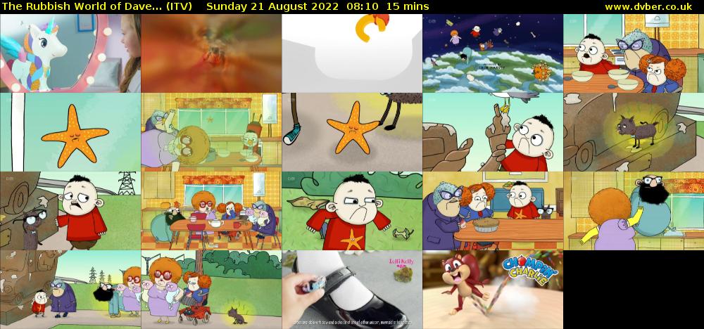 The Rubbish World of Dave... (ITV) Sunday 21 August 2022 08:10 - 08:25