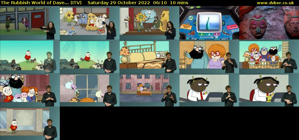 The Rubbish World of Dave... (ITV) Saturday 29 October 2022 06:10 - 06:20