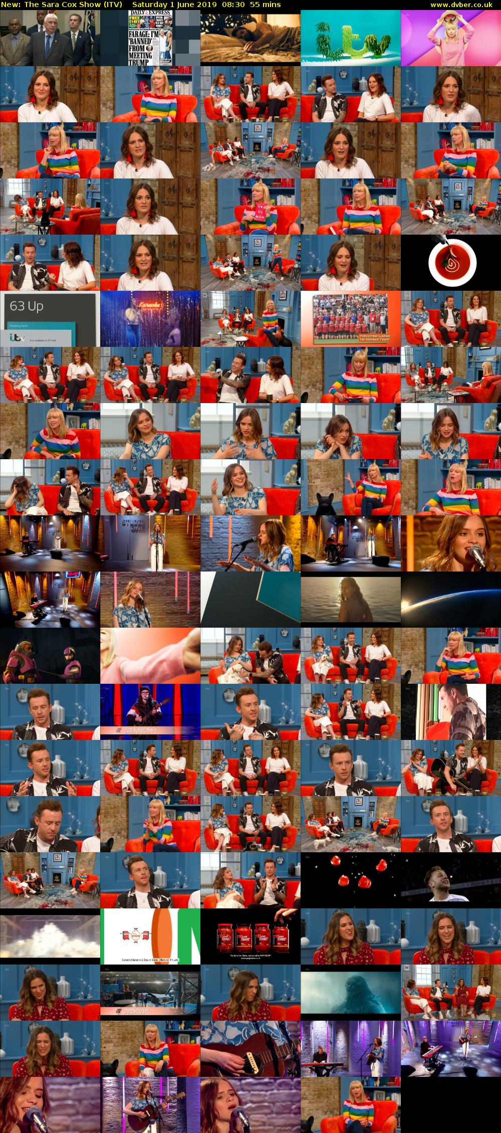 The Sara Cox Show (ITV) Saturday 1 June 2019 08:30 - 09:25