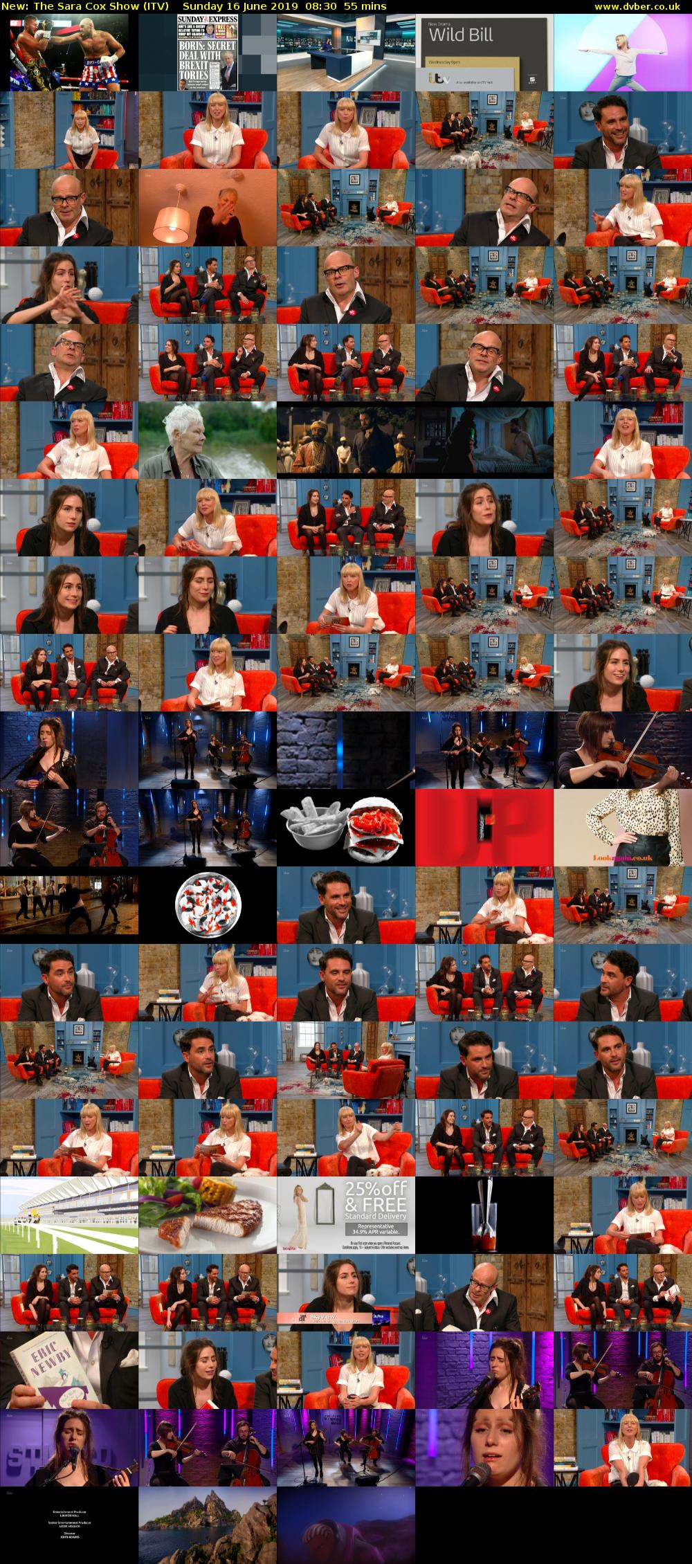 The Sara Cox Show (ITV) Sunday 16 June 2019 08:30 - 09:25