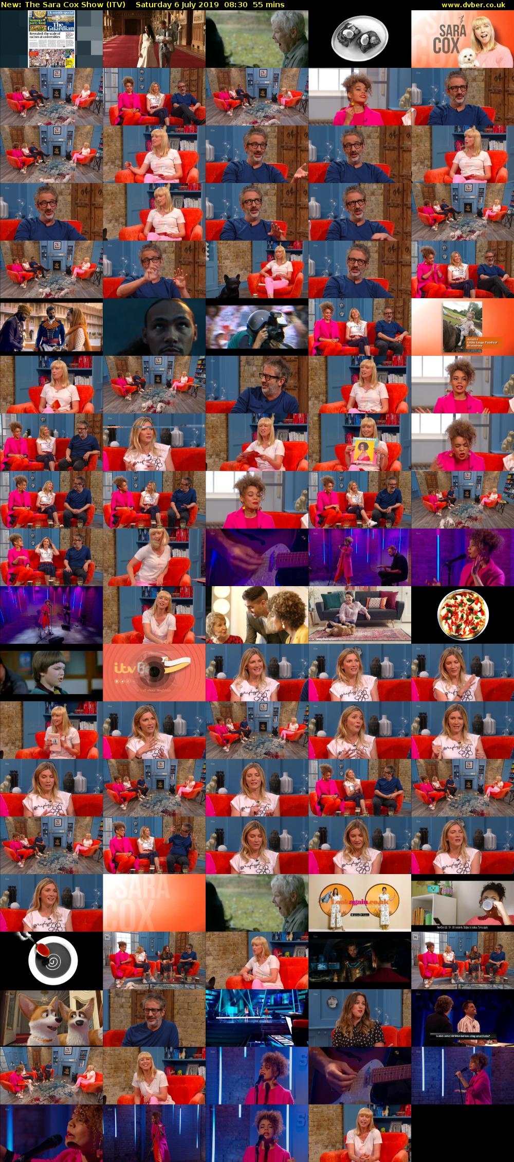 The Sara Cox Show (ITV) Saturday 6 July 2019 08:30 - 09:25