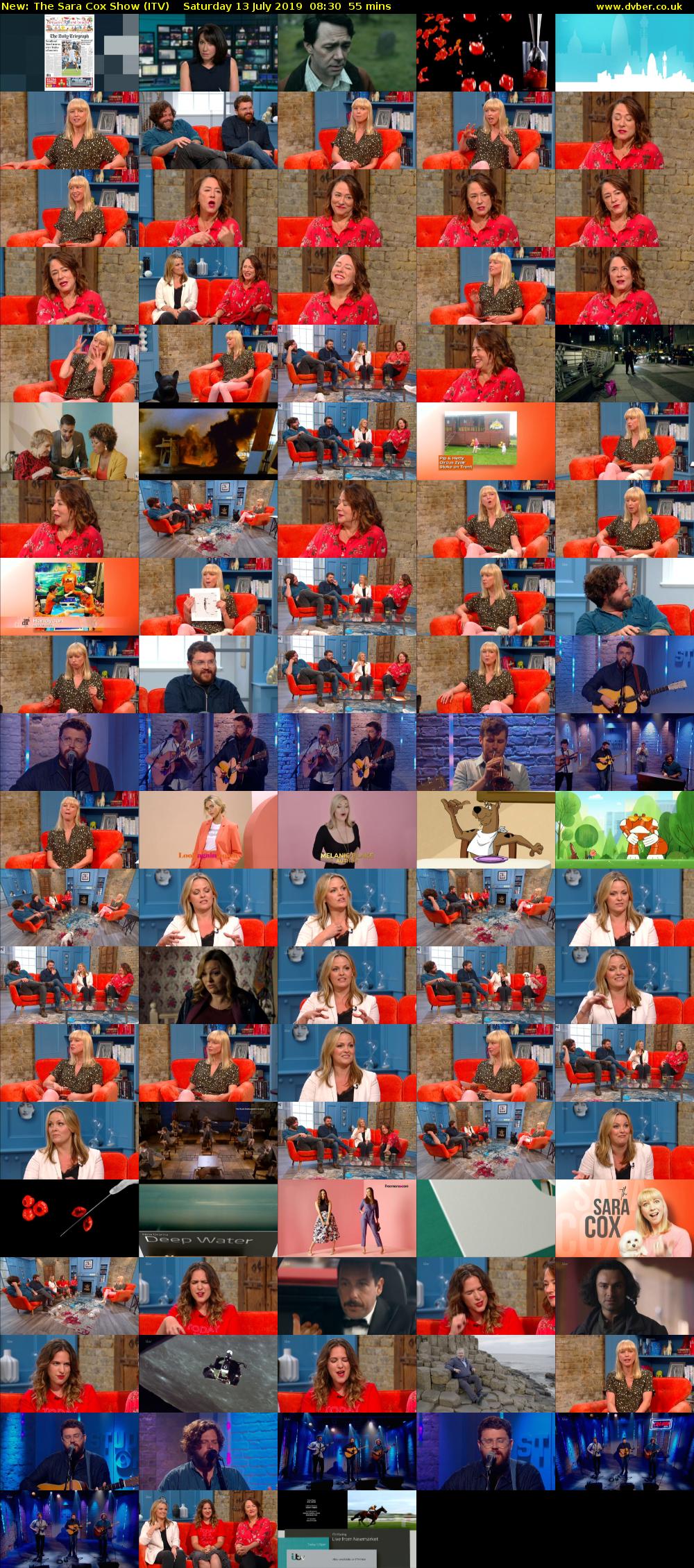 The Sara Cox Show (ITV) Saturday 13 July 2019 08:30 - 09:25