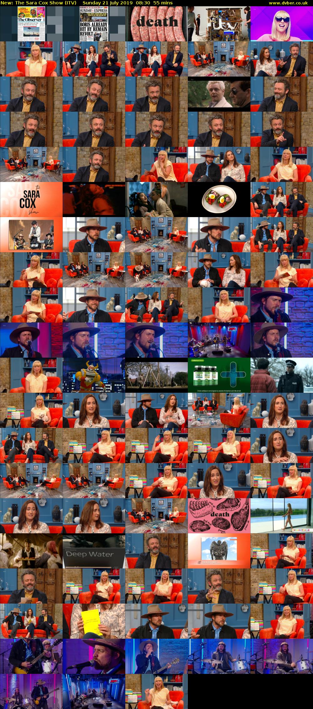The Sara Cox Show (ITV) Sunday 21 July 2019 08:30 - 09:25