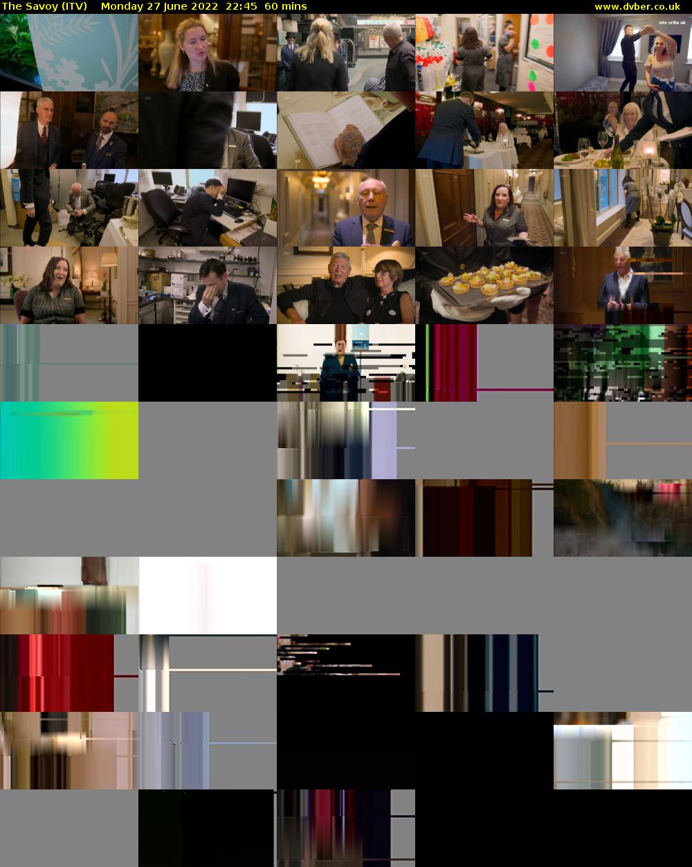 The Savoy (ITV) Monday 27 June 2022 22:45 - 23:45
