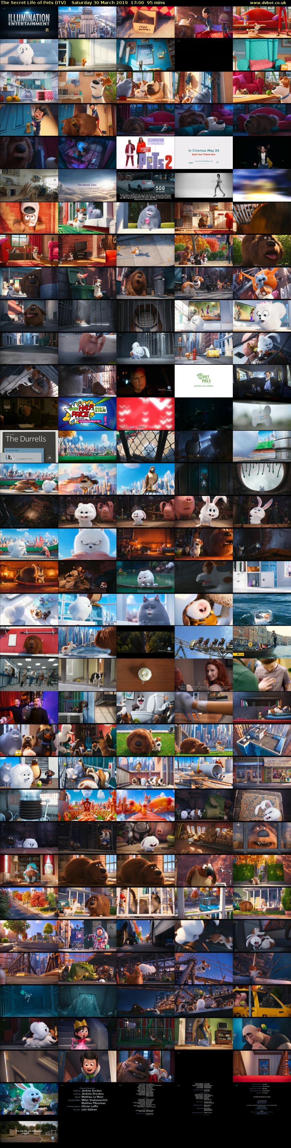 The Secret Life of Pets (ITV) Saturday 30 March 2019 17:00 - 18:35