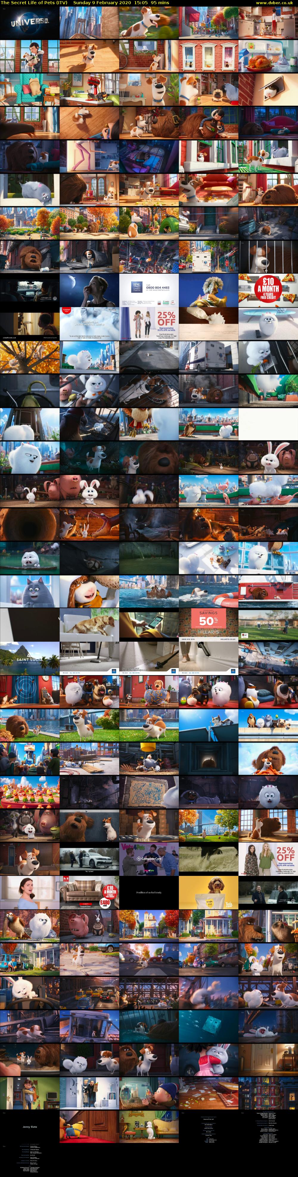 The Secret Life of Pets (ITV) Sunday 9 February 2020 15:05 - 16:40