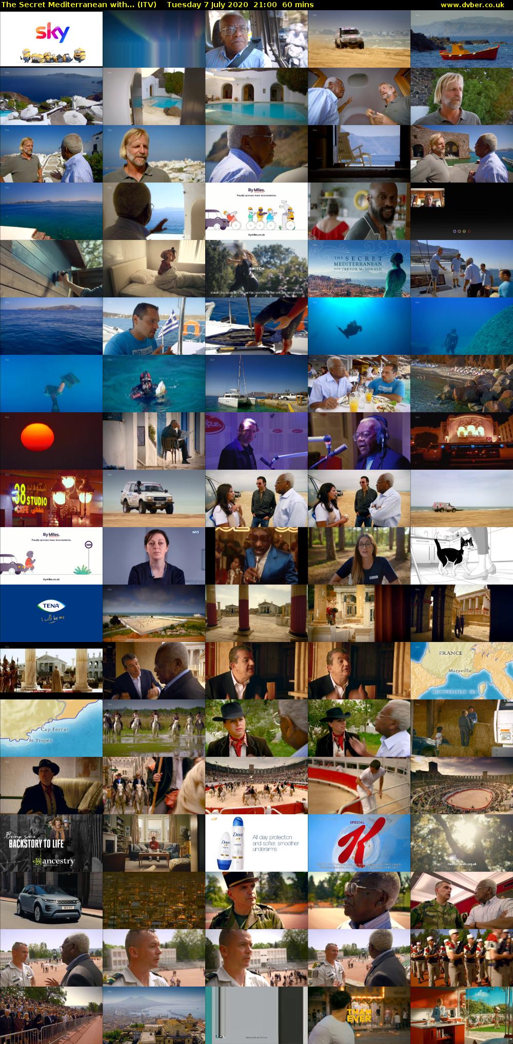 The Secret Mediterranean with... (ITV) Tuesday 7 July 2020 21:00 - 22:00