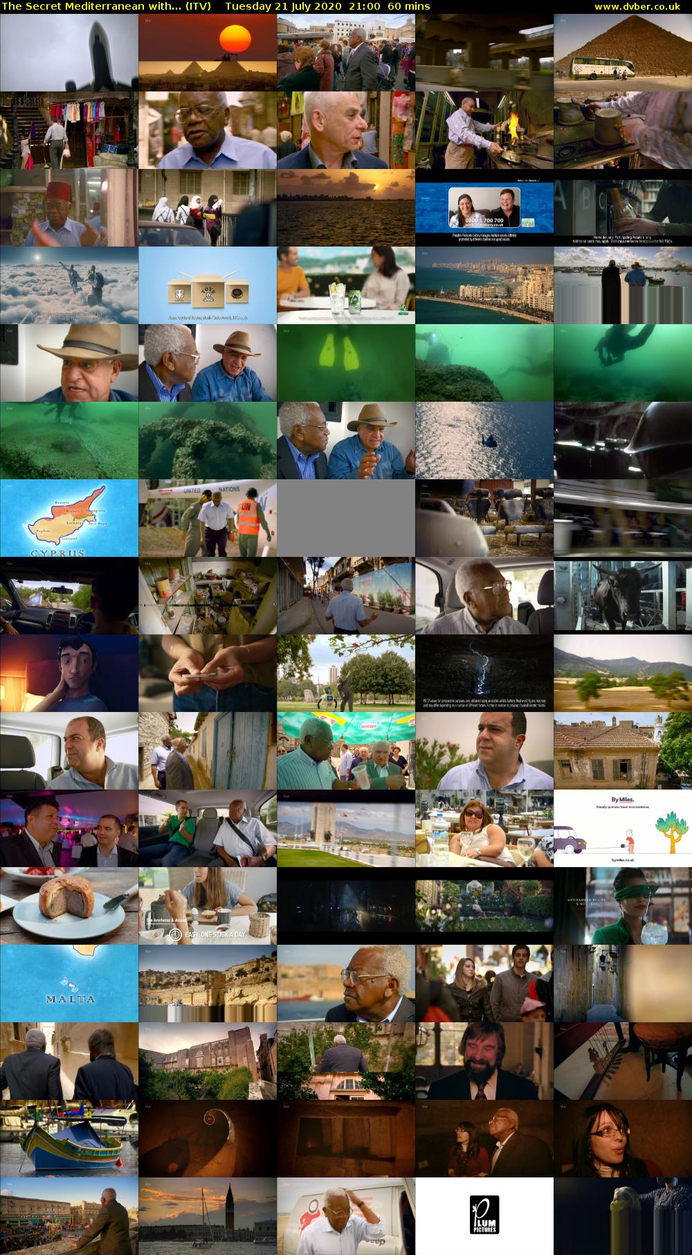 The Secret Mediterranean with... (ITV) Tuesday 21 July 2020 21:00 - 22:00