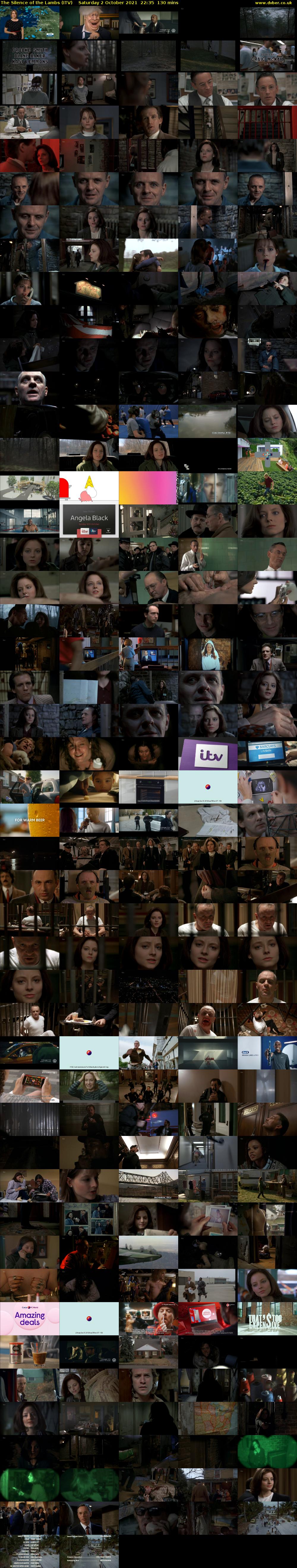 The Silence of the Lambs (ITV) Saturday 2 October 2021 22:35 - 00:45