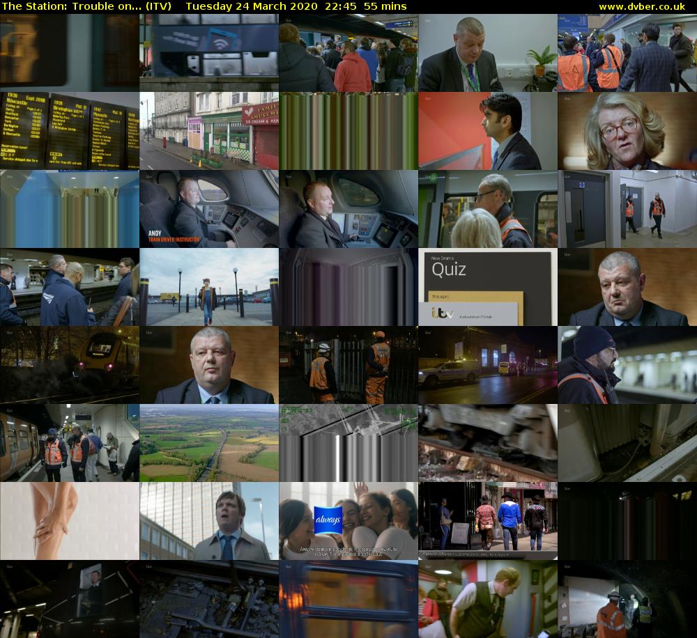 The Station: Trouble on... (ITV) Tuesday 24 March 2020 22:45 - 23:40
