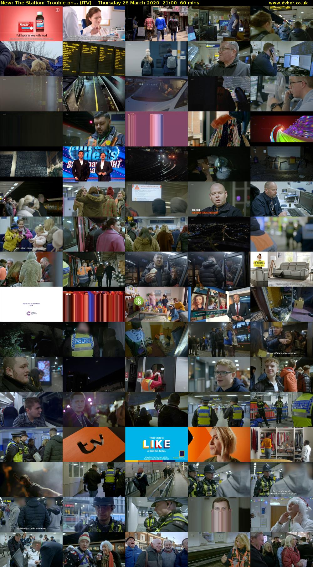 The Station: Trouble on... (ITV) Thursday 26 March 2020 21:00 - 22:00