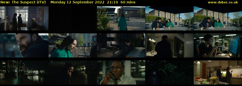 The Suspect (ITV) Monday 12 September 2022 21:10 - 22:10