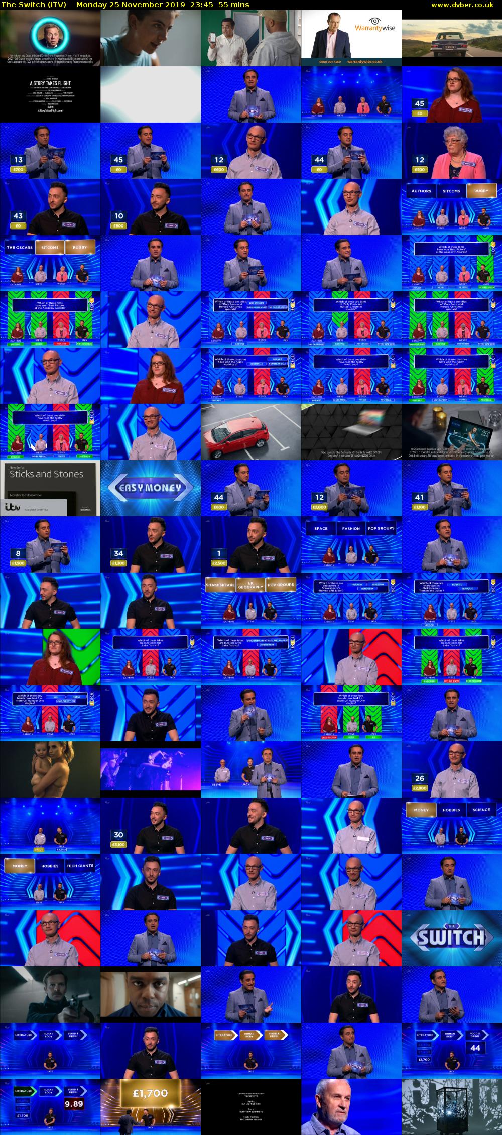The Switch (ITV) Monday 25 November 2019 23:45 - 00:40
