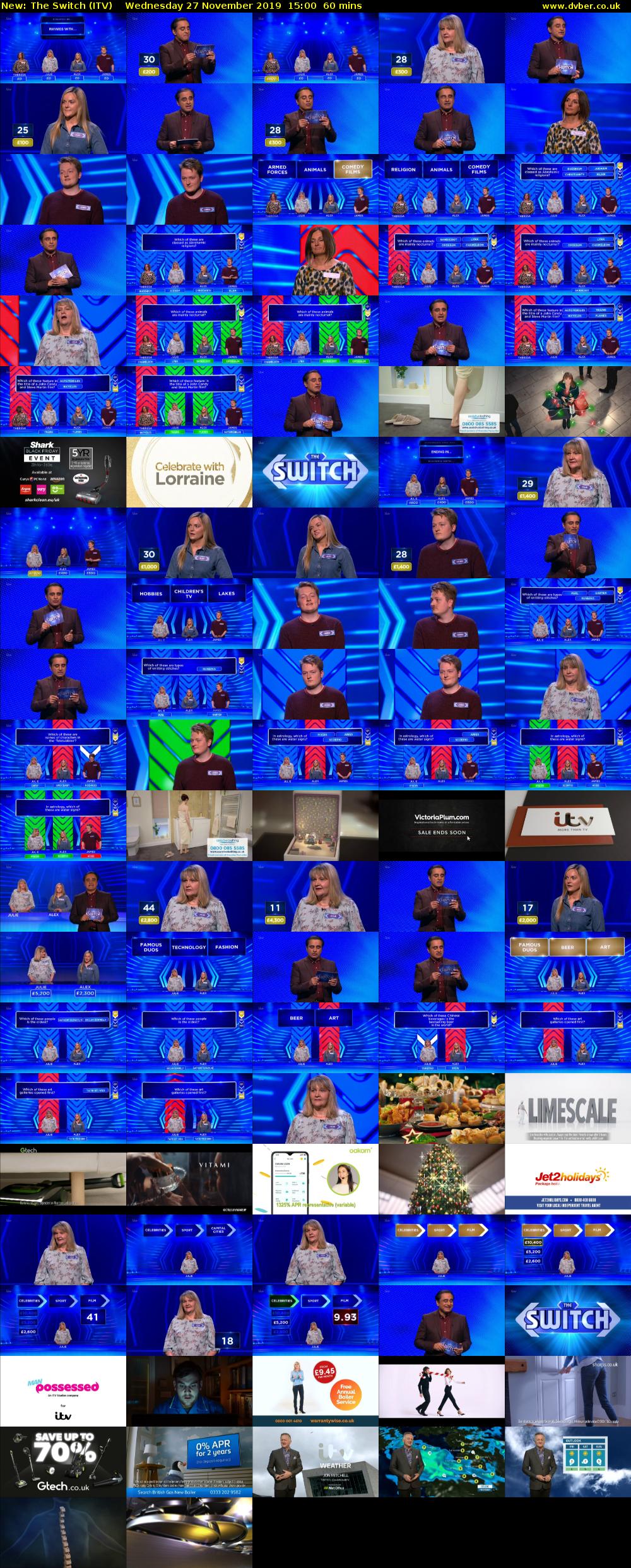 The Switch (ITV) Wednesday 27 November 2019 15:00 - 16:00