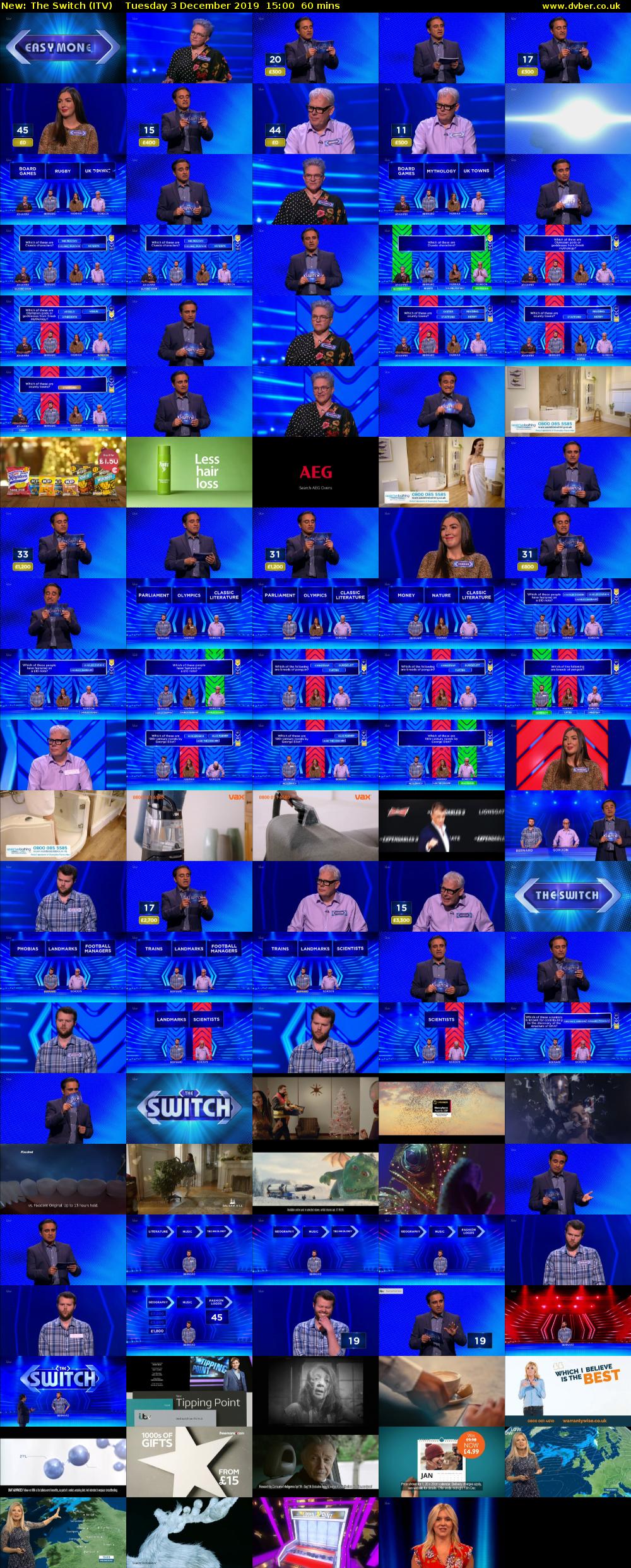 The Switch (ITV) Tuesday 3 December 2019 15:00 - 16:00