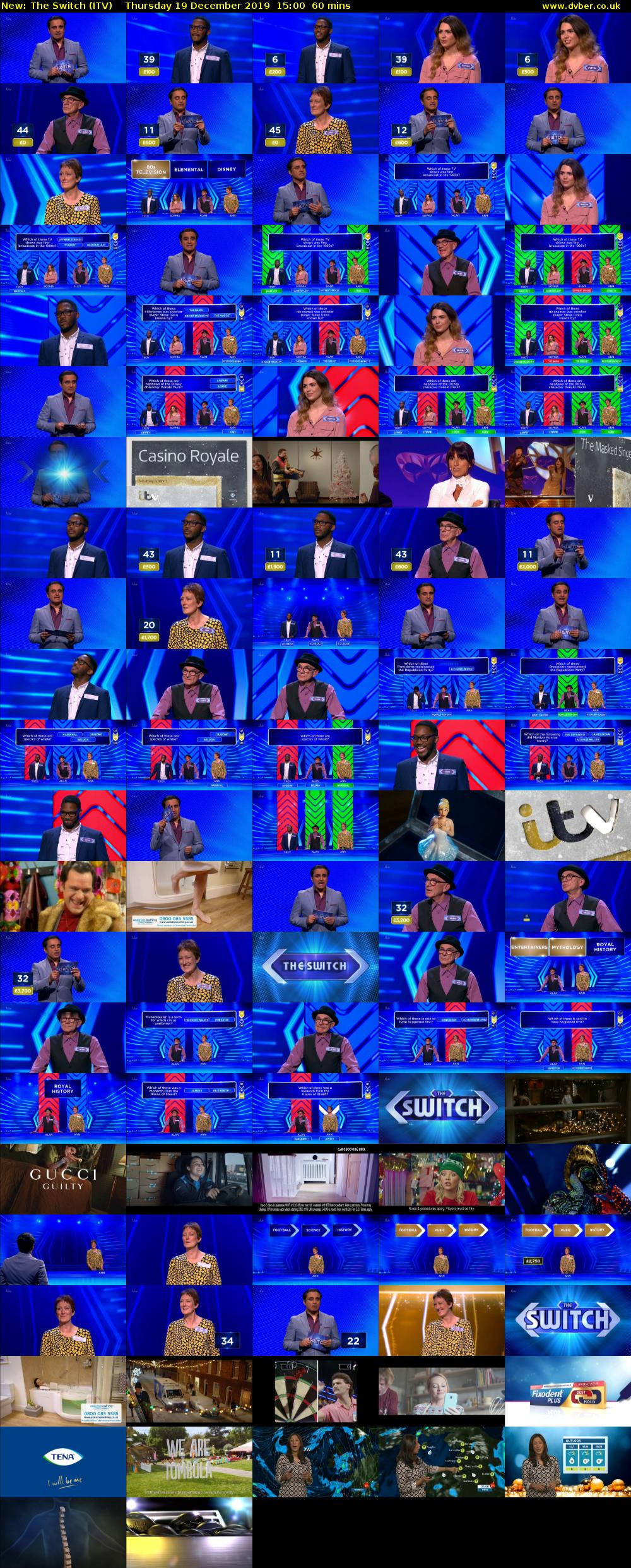 The Switch (ITV) Thursday 19 December 2019 15:00 - 16:00