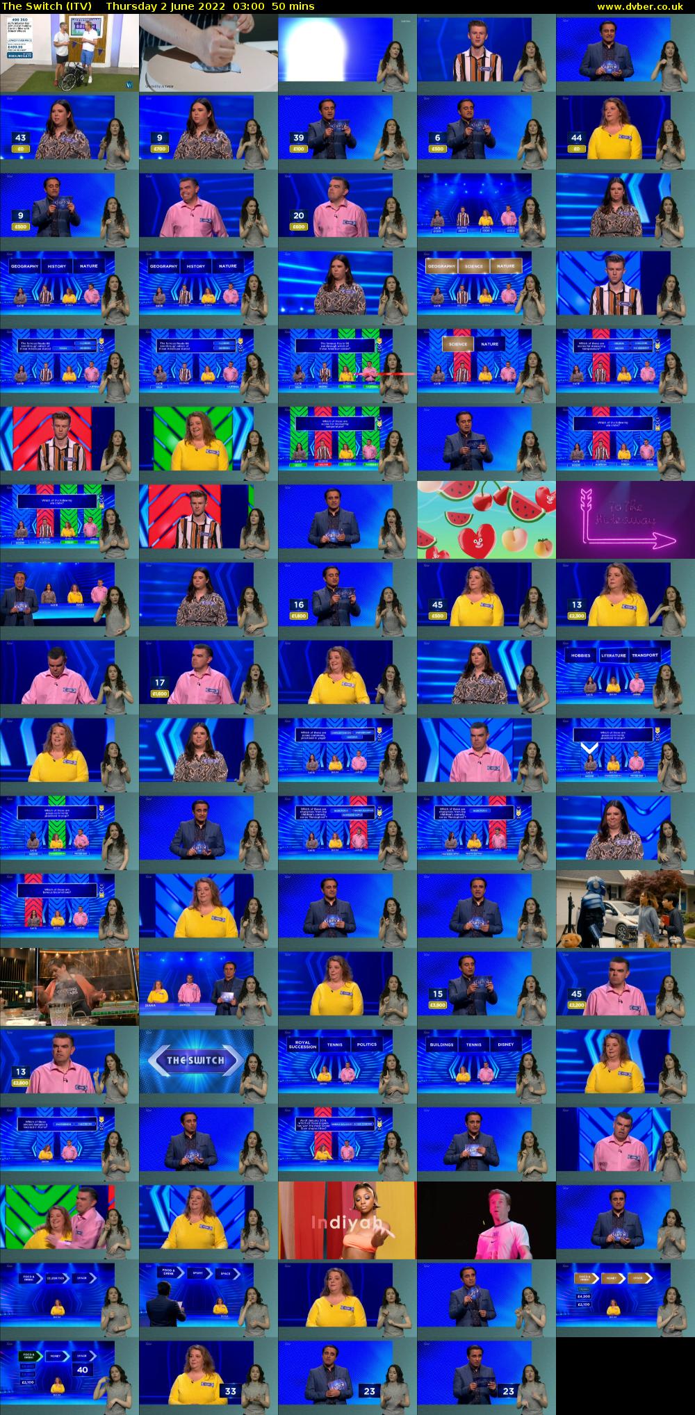The Switch (ITV) Thursday 2 June 2022 03:00 - 03:50