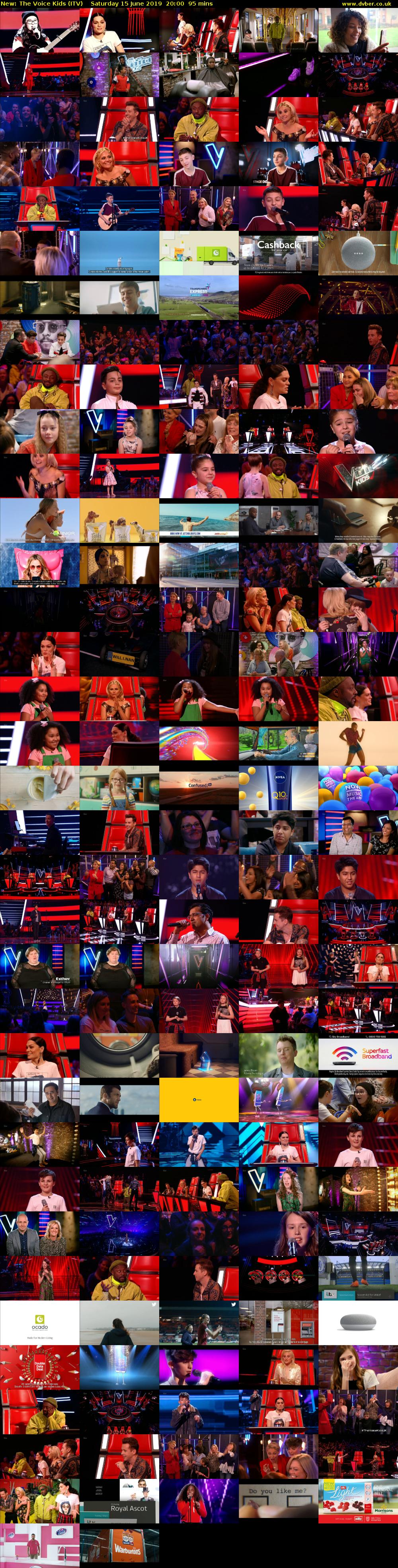 The Voice Kids (ITV) Saturday 15 June 2019 20:00 - 21:35