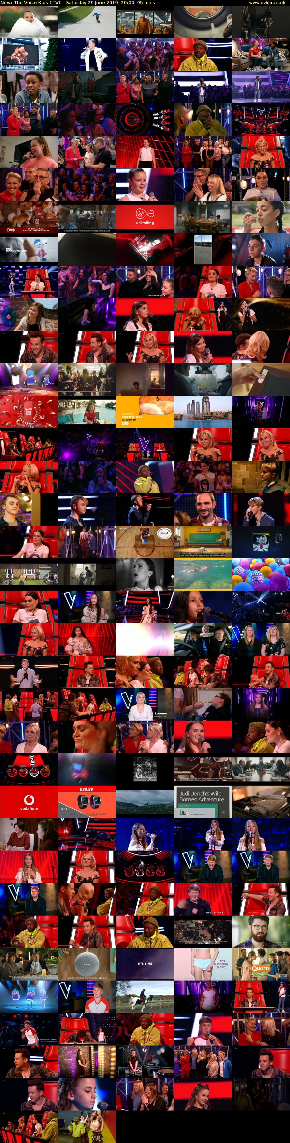 The Voice Kids (ITV) Saturday 29 June 2019 20:00 - 21:35
