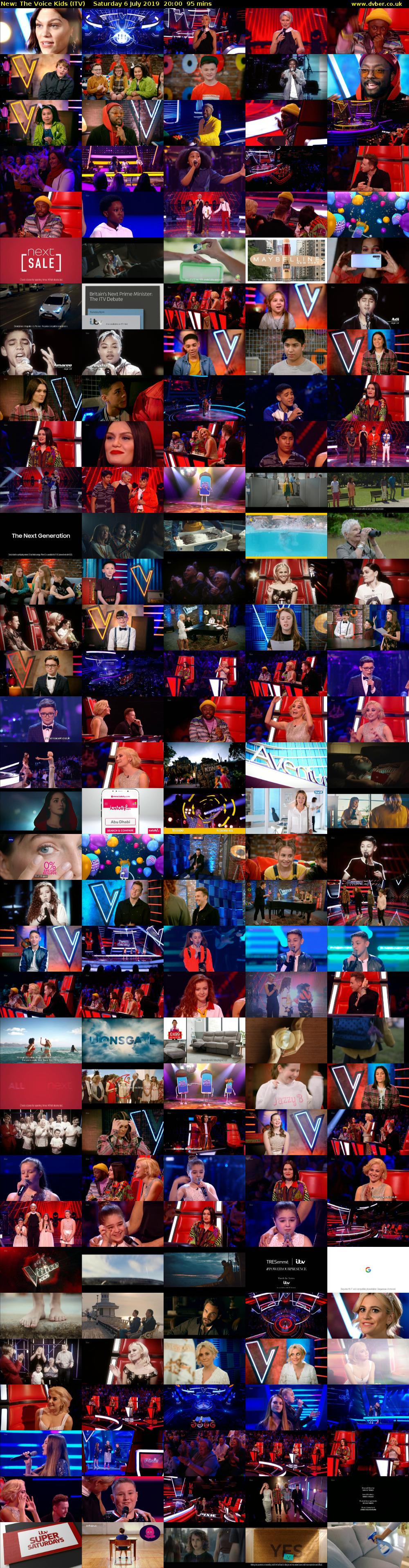 The Voice Kids (ITV) Saturday 6 July 2019 20:00 - 21:35