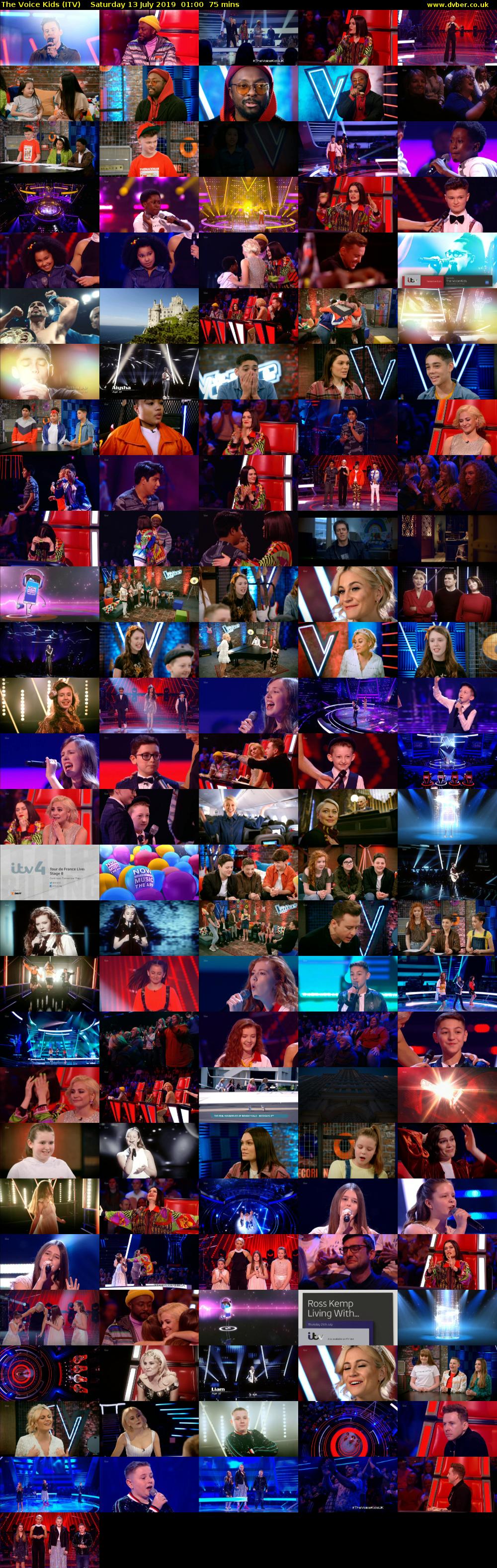 The Voice Kids (ITV) Saturday 13 July 2019 01:00 - 02:15