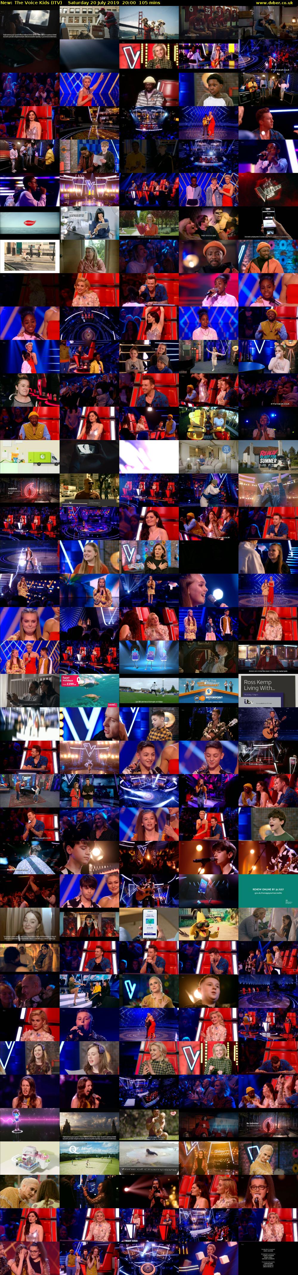 The Voice Kids (ITV) Saturday 20 July 2019 20:00 - 21:45