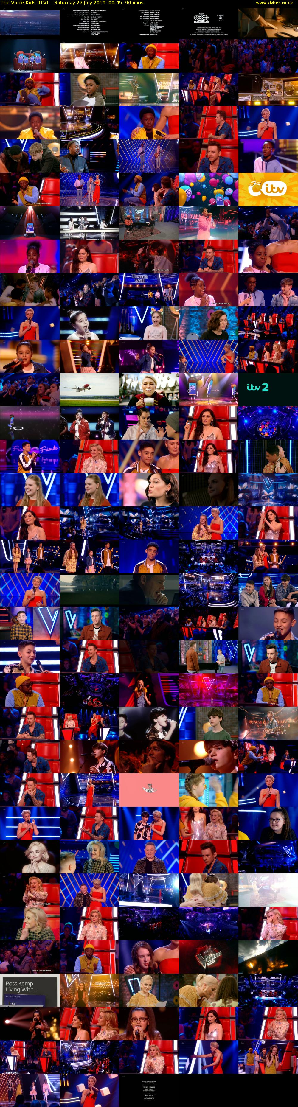 The Voice Kids (ITV) Saturday 27 July 2019 00:45 - 02:15