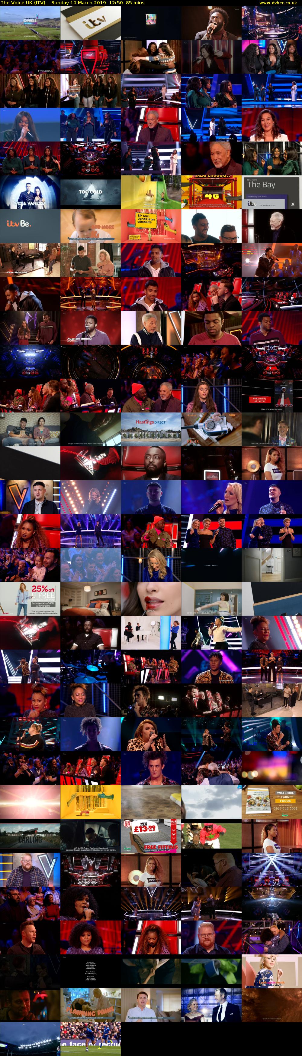 The Voice UK (ITV) Sunday 10 March 2019 12:50 - 14:15