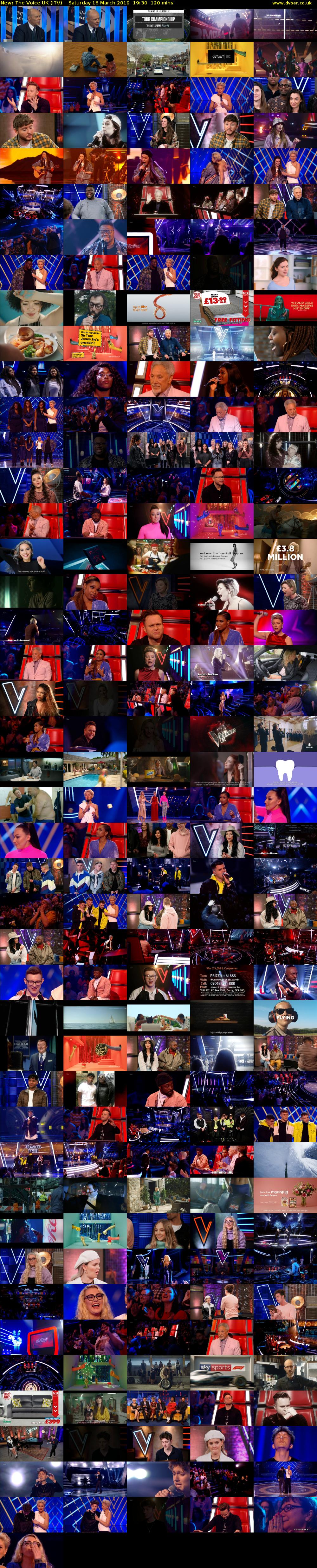 The Voice UK (ITV) Saturday 16 March 2019 19:30 - 21:30