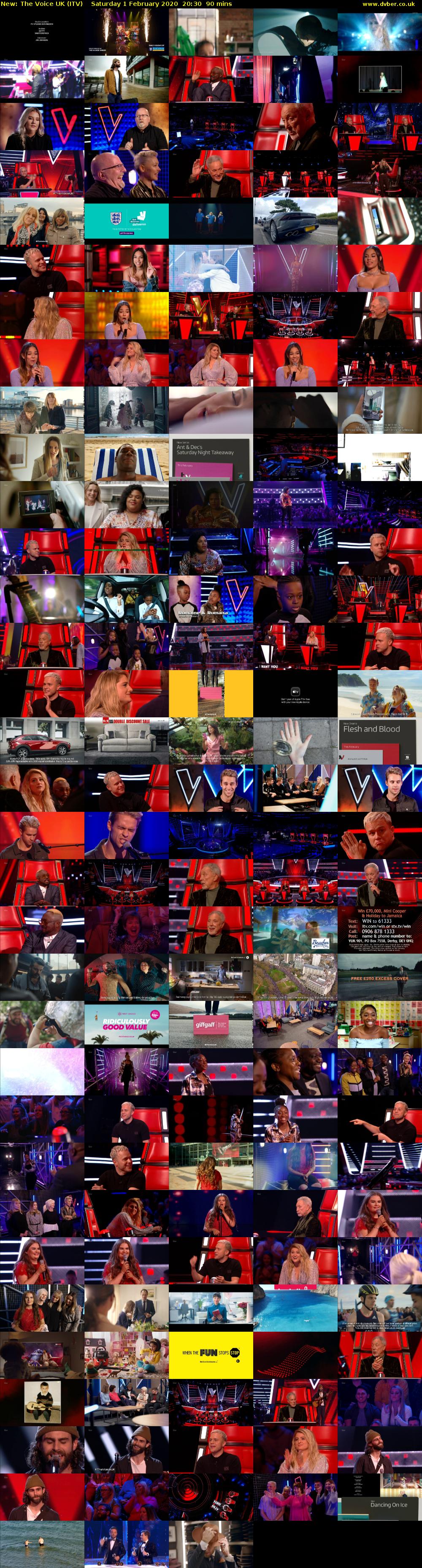 The Voice UK (ITV) Saturday 1 February 2020 20:30 - 22:00