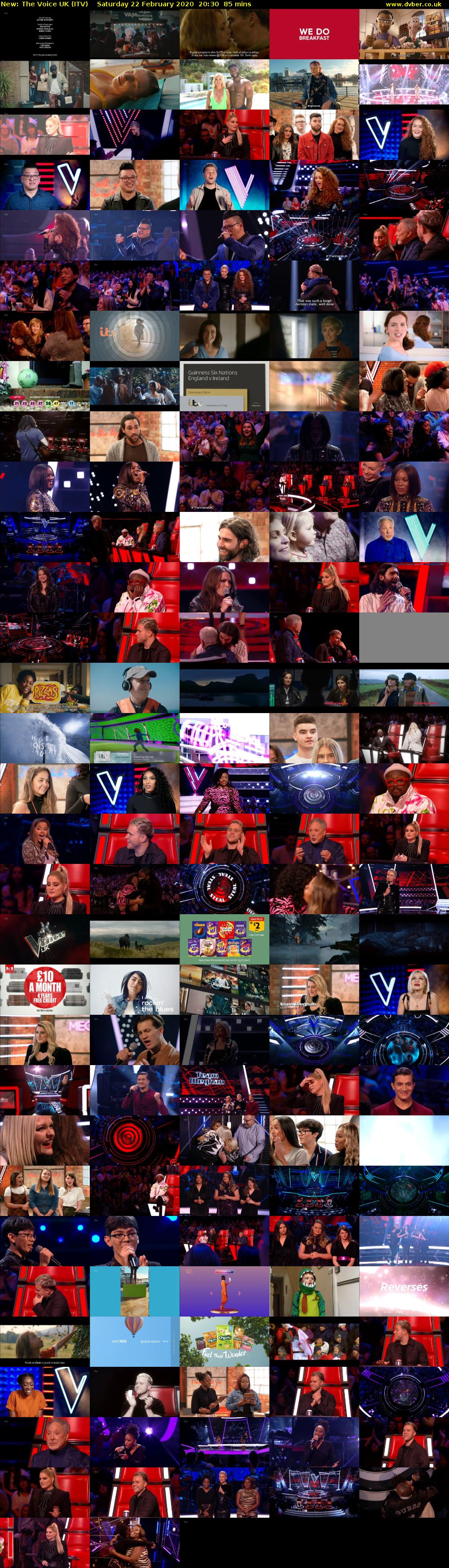 The Voice UK (ITV) Saturday 22 February 2020 20:30 - 21:55