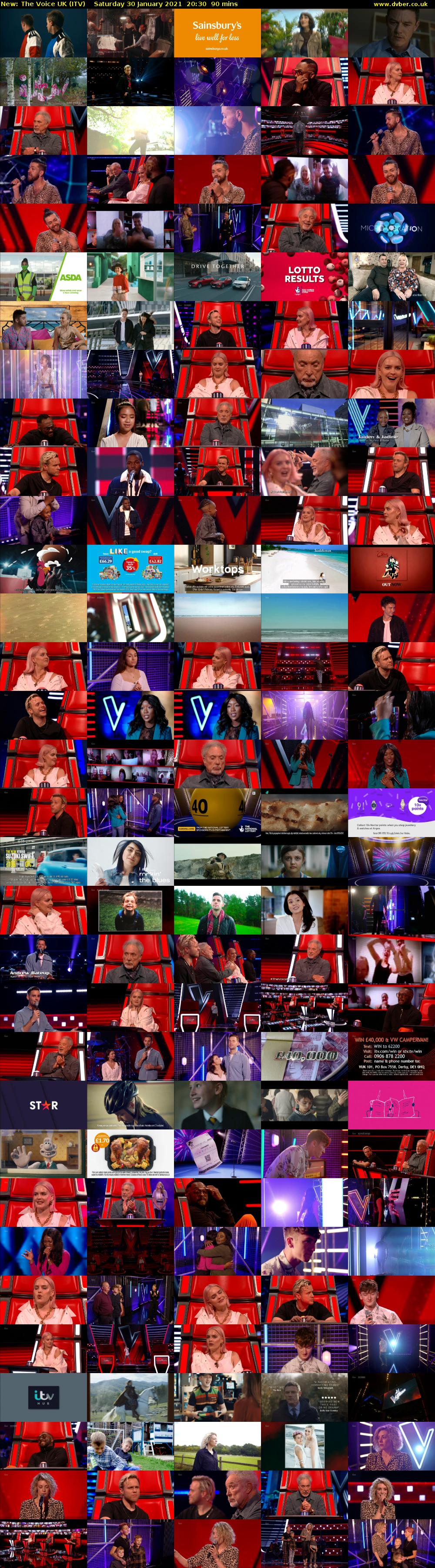 The Voice UK (ITV) Saturday 30 January 2021 20:30 - 22:00