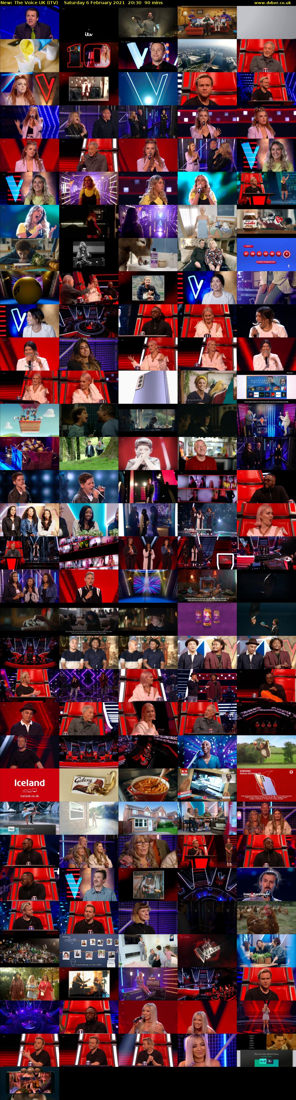 The Voice UK (ITV) Saturday 6 February 2021 20:30 - 22:00